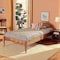 Baxton Studio Marieke Vintage French Inspired Ash Walnut Finished Wood Twin Size Platform Bed Frame 180-11180-Zoro - alternate 3